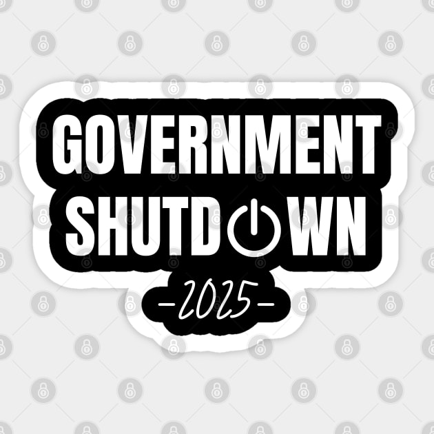 Government-Shutdown Sticker by Creatifly Graphic Tees